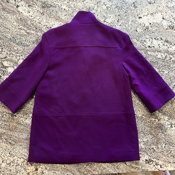 EUC Focus 2000 purple lined hidden button blazer - Picture 13 of 15